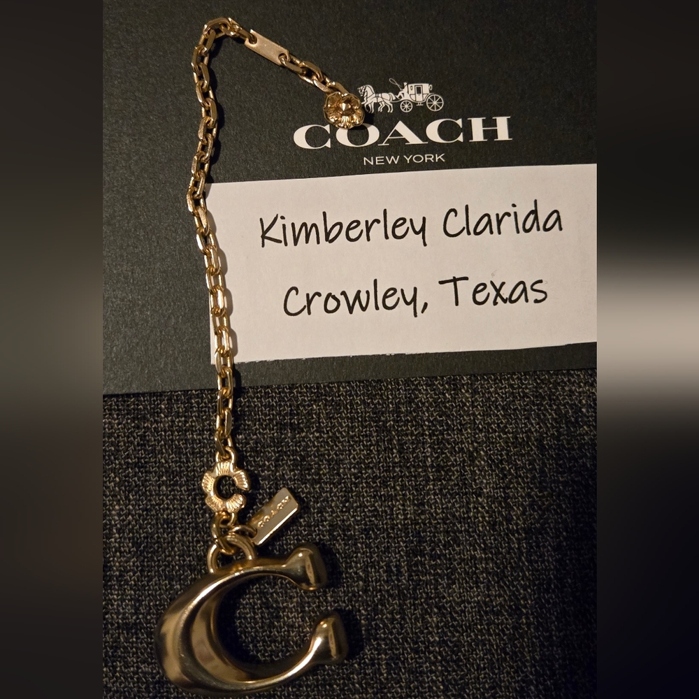 Coach C Puzzle Bag Charm - Picture 3 of 5